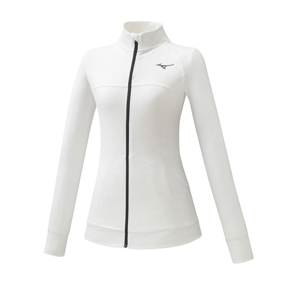 Womens Mizuno Training Jacket White Philippines (YFLMRU635)